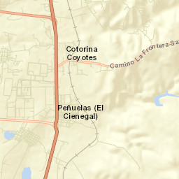 Peñuelas (El Cienegal) Street Map