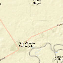 San Vicente Tancuayalab Street Map