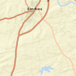 Sendhwa Street Map