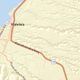 Hale‘iwa Street Map