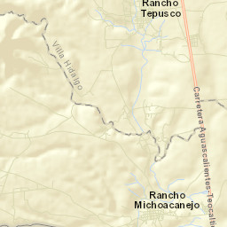 Mechoacanejo Street Map