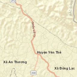 Huyện Yên Thế Street Map
