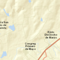 Primero de Mayo (Chupaderos) Street Map