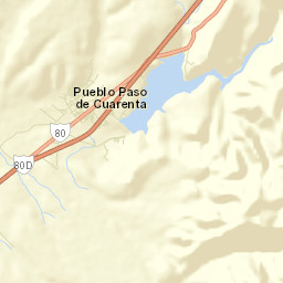 Paso de Cuarenta Street Map