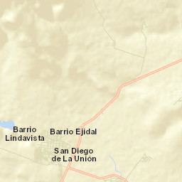 San Diego de la Unión Street Map