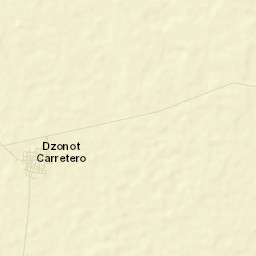 Dzonot Carretero Street Map
