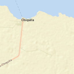 Chiquilá Street Map