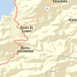 El Llano Street Map