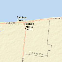 Telchac Puerto Street Map