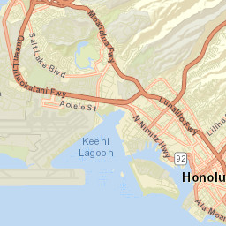 Honolulu Street Map