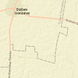 Dzilam González Street Map