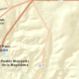 Mezquitic de la Magdalena Street Map