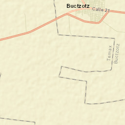 Buctzotz Street Map