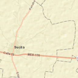 Sucilá Street Map