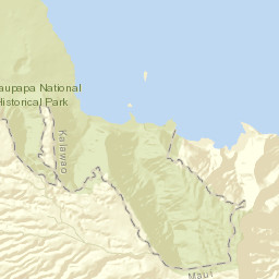 Kalawao County Street Map