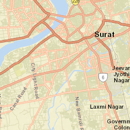 Surat Street Map
