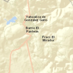 Yahualica de González Gallo Street Map