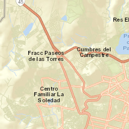 Fraccionamiento Paseo de las Torres Street Map