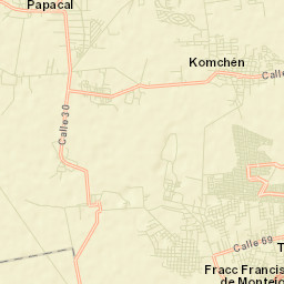 Dzityá Street Map
