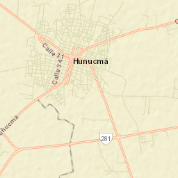 Hunucmá Street Map