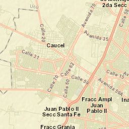 Caucel Street Map