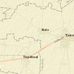 Tixpehual Street Map