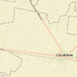 Cholul Cantón Street Map