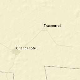 Chan Cenote Street Map