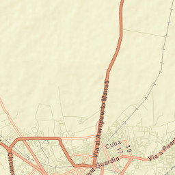Las Tunas Street Map
