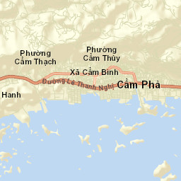 Cẩm Phả Mines Street Map
