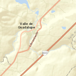 Valle de Guadalupe Municipality Street Map