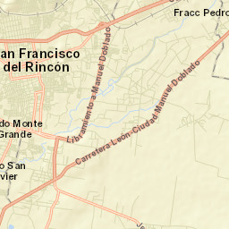 Fraccionamiento Villa Jardín Street Map