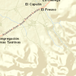 El Capulín Street Map