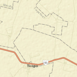 Ticopó Street Map