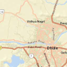 Dhulia Street Map