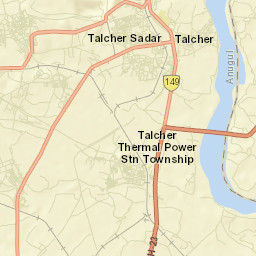 Talcher Street Map