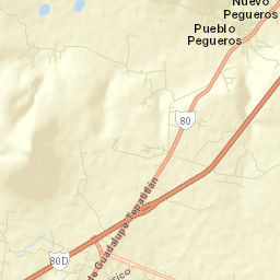 Pegueros Street Map
