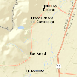 Purísima del Rincón Street Map