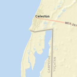 Celestún Street Map