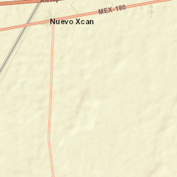 Nuevo Xcán Street Map