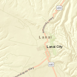 Lanai City Street Map