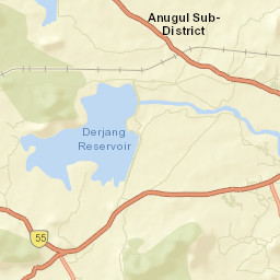 Angul District Street Map