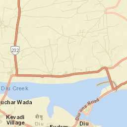 Diu Street Map