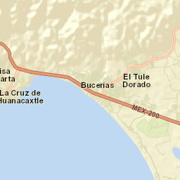Bucerías Street Map