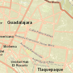 Guadalajara Street Map