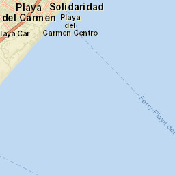 Playa del Carmen Street Map
