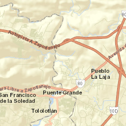 Puente Grande Street Map