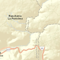 La Angostura de los Altos Street Map
