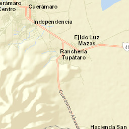 Cuerámaro Street Map