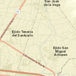 San Juan de la Vega Street Map